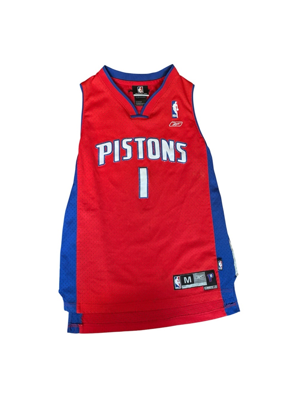 NBA Red & Blue Detroit Pistons #1 Billups Jersey